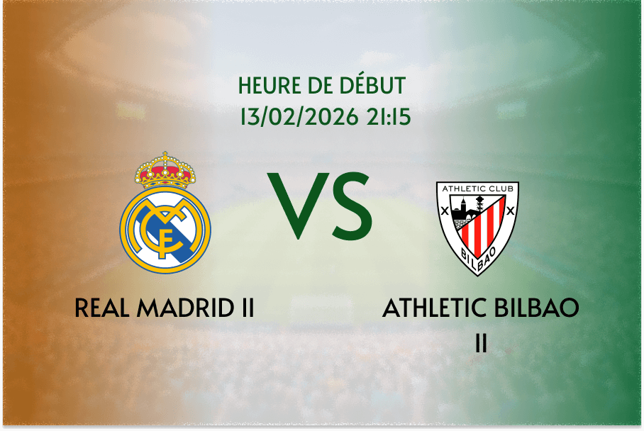Pronostic Real Madrid Castilla 2 - Bilbao Athletic 2: choc des réserves au Di Stéfano