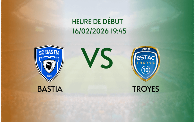 Pronostic Bastia - Troyes: le leader pour enfoncer le dernier