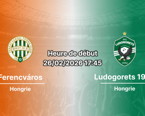 Pronostic Ferencváros – Ludogorets 1945
