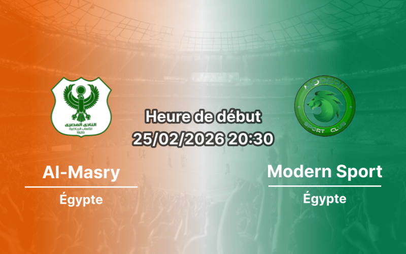 Pronostic Al-Masry – Modern Sport