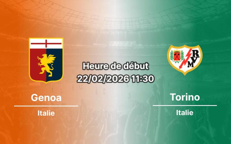 Pronostic Genoa – Torino | Serie A, J26 (22/02/2026) : Un duel de naufragés au Ferraris — qui sortira la tête de l'eau ?
