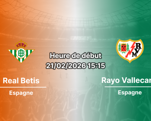 Pronostic Real Betis - Rayo Vallecano: les Verdiblancos pour consolider le top 5