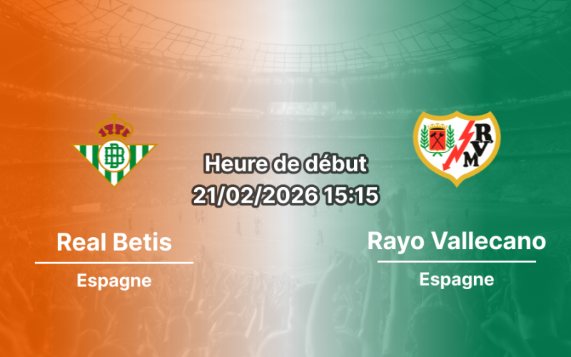 Pronostic Real Betis - Rayo Vallecano: les Verdiblancos pour consolider le top 5