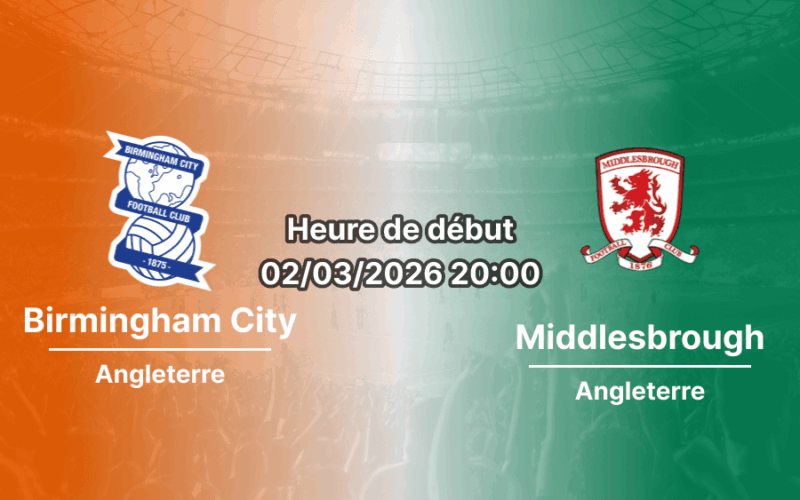 Pronostic Birmingham City – Middlesbrough