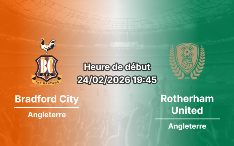 Pronostic Bradford City – Rotherham United