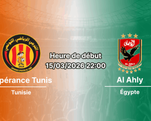 Pronostic Espérance Tunis – Al Ahly