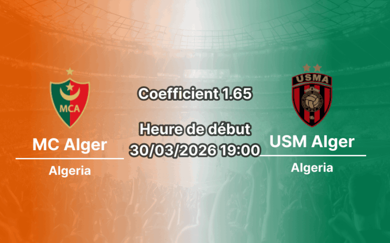 Pronostic MC Alger – USM Alger