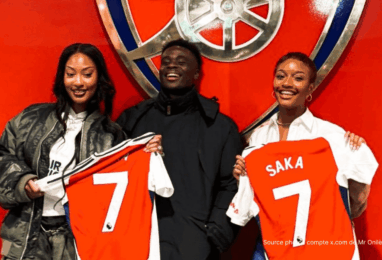 Bukayo Saka et la star nigériane Tems ont été filmés à Abbey Road Studios. Arsenal a teasé : « Landing soon ». Football et Afrobeats, le crossover culturel qui passionne l'Afrique.