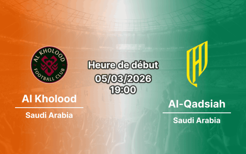 Pronostic Al Kholood – Al-Qadsiah