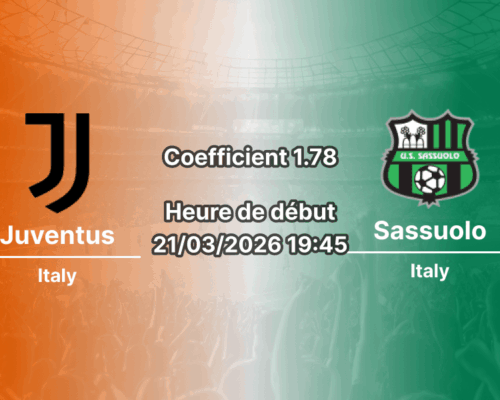 Pronostic Juventus – Sassuolo