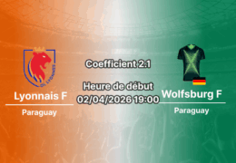 Pronostic Olympique Lyonnais – VfL Wolfsburg quart de finale retour UEFA Women's Champions League 2026 – analyse cotes et paris au Parc Olympique Lyonnais