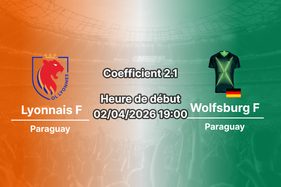Pronostic Olympique Lyonnais – VfL Wolfsburg quart de finale retour UEFA Women's Champions League 2026 – analyse cotes et paris au Parc Olympique Lyonnais