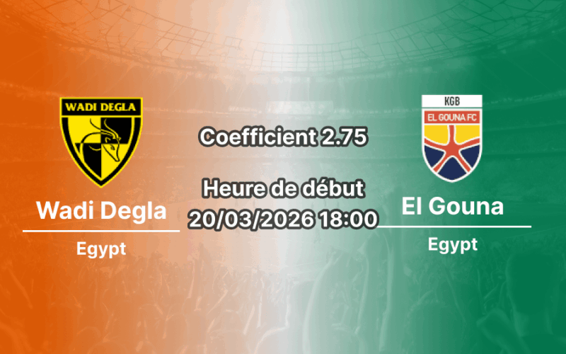 Pronostic Wadi Degla – El Gouna