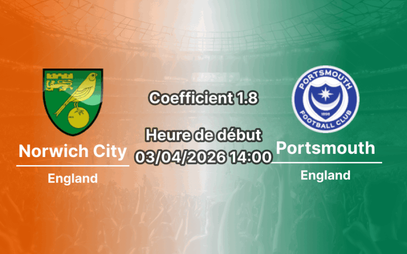 Pronostic Norwich City – Portsmouth