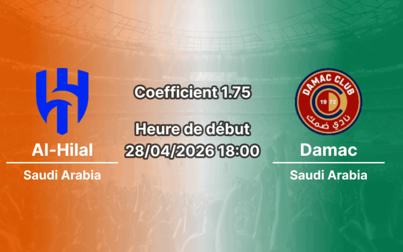 Pronostic Al-Hilal – Damac
