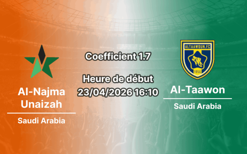 Pronostic Al-Najma Unaizah – Al-Taawon