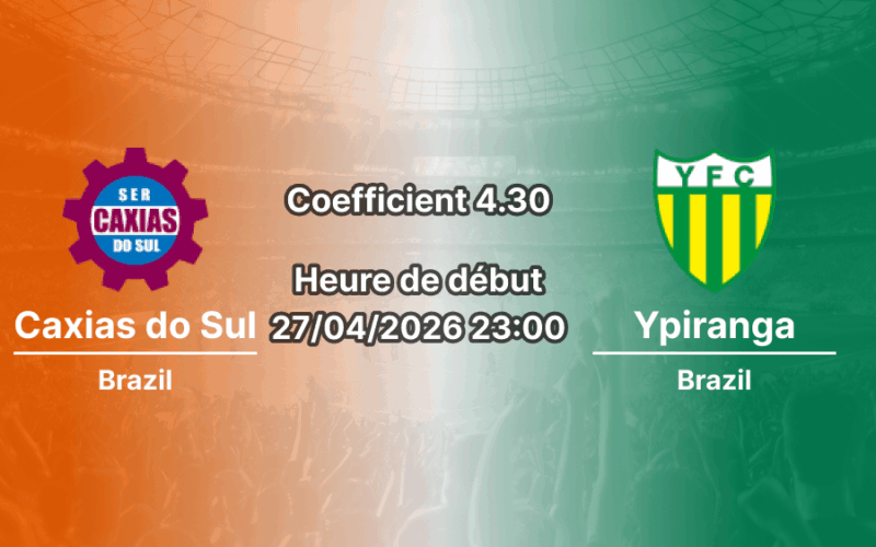 Pronostic Caxias do Sul – Ypiranga