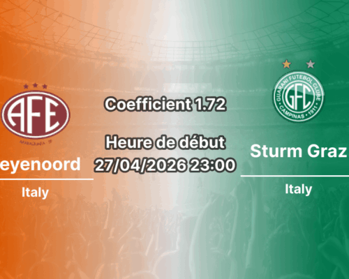 Pronostic Feyenoord – Sturm Graz