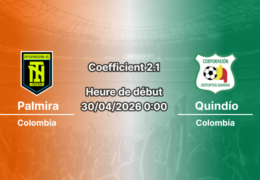 Pronostic Internacional Palmira – Deportes Quindío