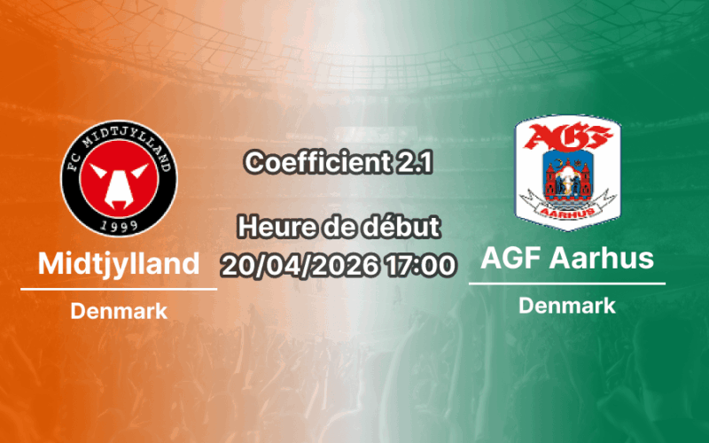 Pronostic Midtjylland – AGF Aarhus
