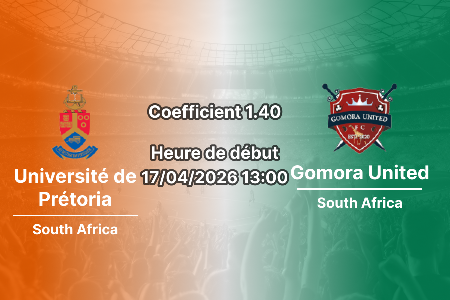 Pronostic Université de Prétoria – Gomora United : duel de milieu de tableau au ABSA Tuks Stadium