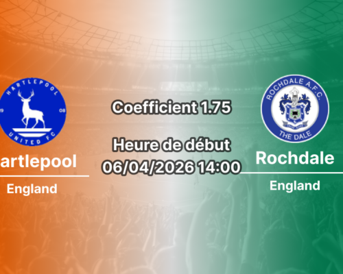 Pronostic Hartlepool – Rochdale