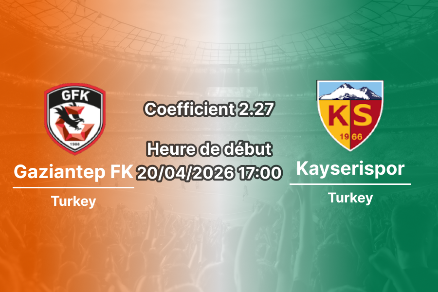 Pronostic Gaziantep FK – Kayserispor