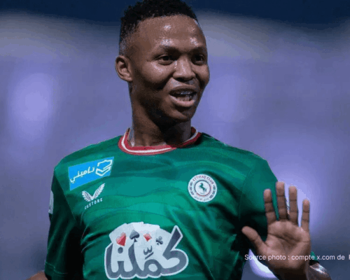 Mohau Nkota ailier sud-africain Al-Ettifaq blessé genou gauche absent liste Bafana Mondial 2026