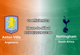 Pronostic Aston Villa – Nottingham Forest