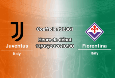 Pronostic Juventus Fiorentina à l'Allianz Stadium Turin, Serie A 37e journée 17 mai 2026
