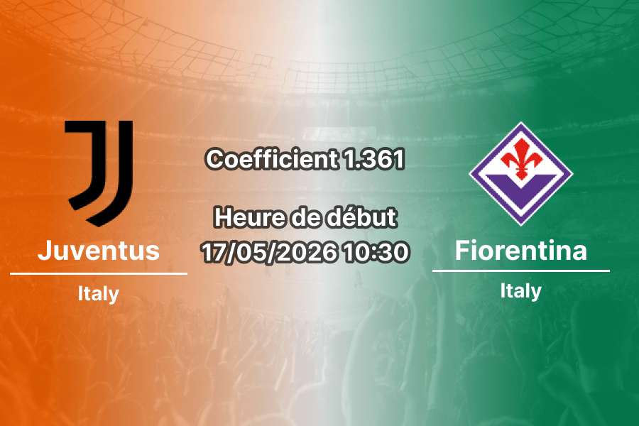 Pronostic Juventus Fiorentina à l'Allianz Stadium Turin, Serie A 37e journée 17 mai 2026