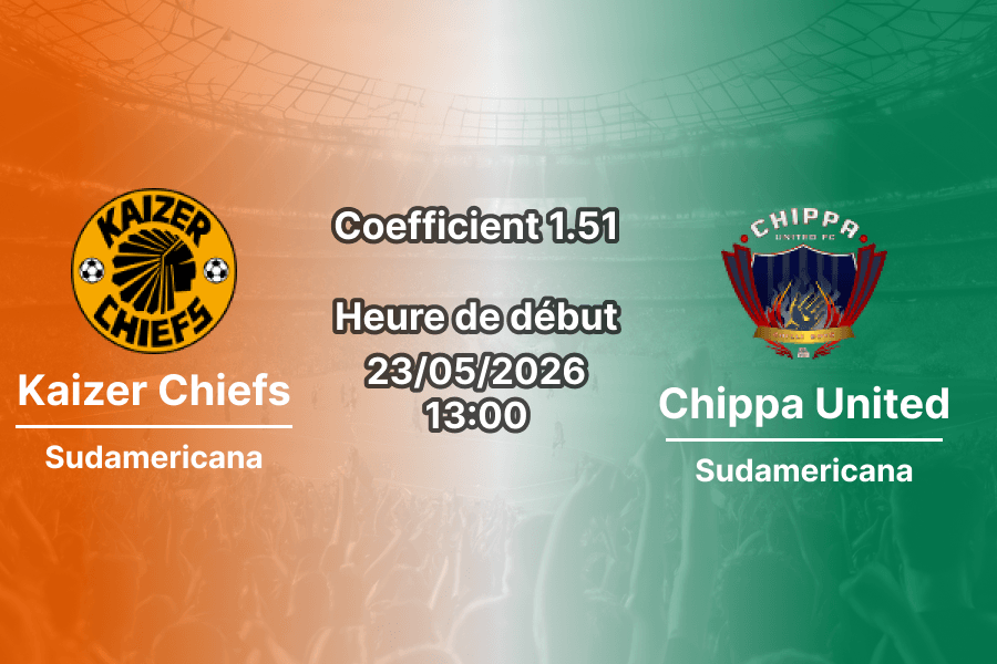 Pronostic Kaizer Chiefs Chippa United au Moses Mabhida Stadium Durban, Betway Premiership Round 30 23 mai 2026