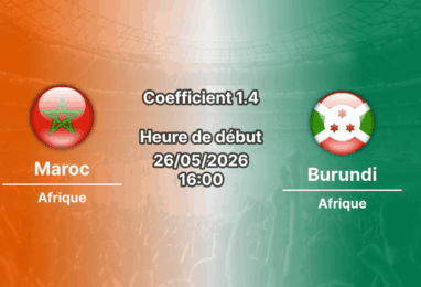 Pronostic Maroc Burundi au Complexe Mohammed VI Maâmora, préparation Coupe du Monde 2026 26 mai 2026