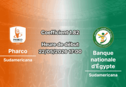Pronostic Pharco Banque nationale d'Égypte au stade Haras El Hodoud Alexandrie, relégation 22 mai 2026