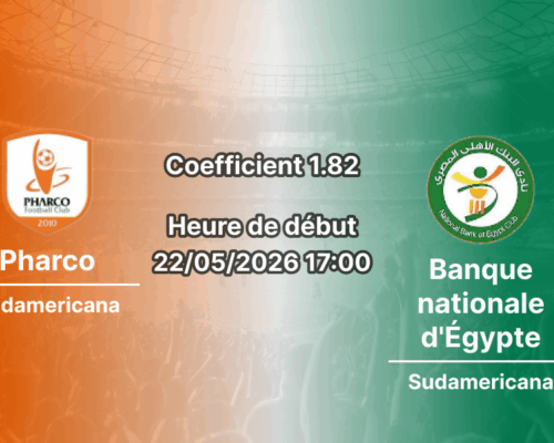 Pronostic Pharco Banque nationale d'Égypte au stade Haras El Hodoud Alexandrie, relégation 22 mai 2026