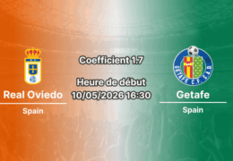 Pronostic Real Oviedo Getafe La Liga journée 35 au Nuevo Carlos Tartiere 10 mai 2026 — analyse cotes 1xBet Côte d'Ivoire