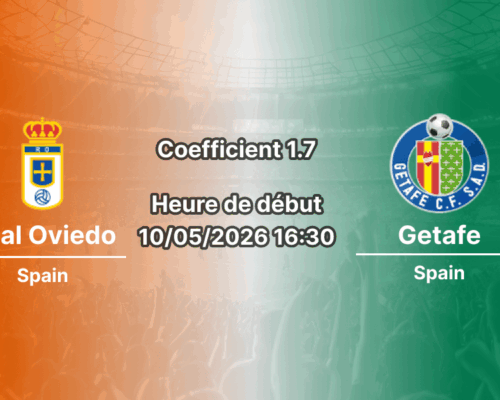 Pronostic Real Oviedo Getafe La Liga journée 35 au Nuevo Carlos Tartiere 10 mai 2026 — analyse cotes 1xBet Côte d'Ivoire