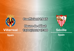 Pronostic Villarreal Séville à l'Estadio de la Cerámica La Liga 36e journée 13 mai 2026 — analyse cotes 1xBet Côte d'Ivoire avec Nicolas Pépé