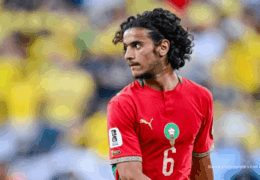 Ayyoub Bouaddi international marocain Lions de l'Atlas Mondial 2026, match contre le Brésil