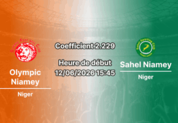 Pronostic Olympic Niamey Sahel Niamey – derby Niger Championship au Stade Municipal, 12 juin 2026