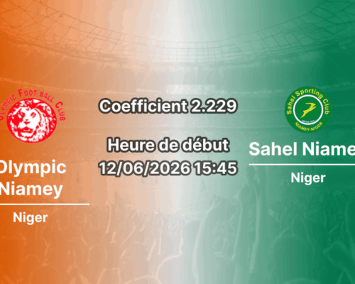 Pronostic Olympic Niamey Sahel Niamey – derby Niger Championship au Stade Municipal, 12 juin 2026