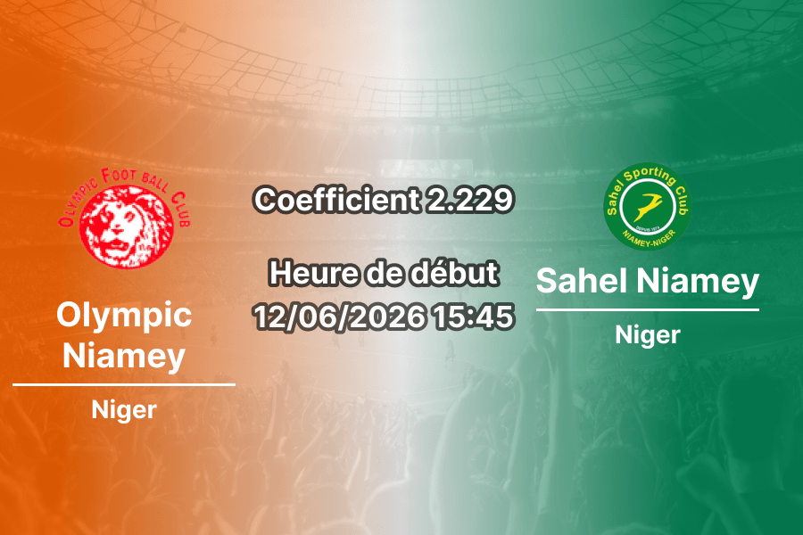 Pronostic Olympic Niamey Sahel Niamey – derby Niger Championship au Stade Municipal, 12 juin 2026