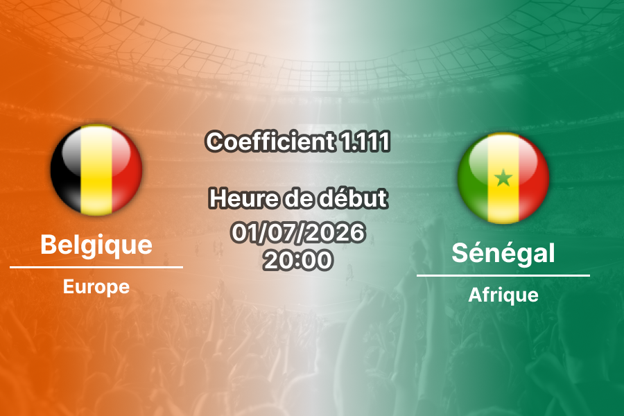 Pronostic Belgique Sénégal – Lumen Field Seattle, 16es de finale Coupe du Monde 2026, 1er juillet