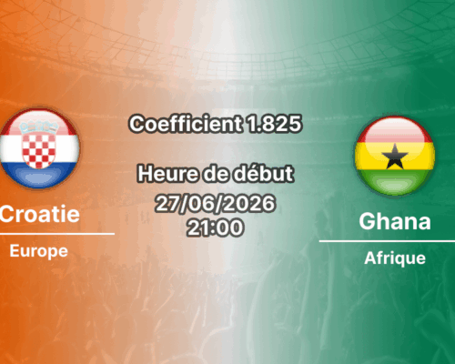 Pronostic Croatie Ghana – Lincoln Financial Field Philadelphie, Coupe du Monde 2026, groupe L, 27 juin