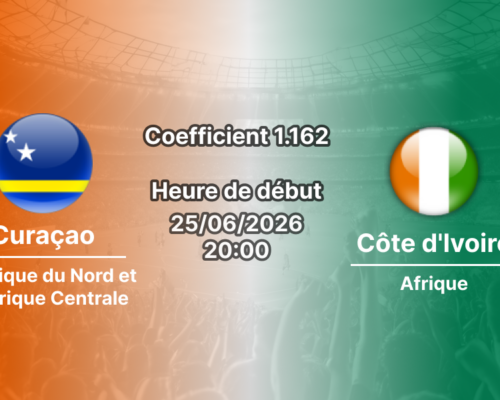 Pronostic Curaçao Côte d'Ivoire – Lincoln Financial Field Philadelphie, Coupe du Monde 2026, groupe E, 25 juin