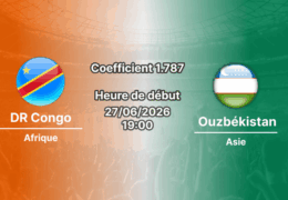 Pronostic DR Congo Ouzbékistan – Mercedes-Benz Stadium Atlanta, Coupe du Monde 2026, groupe K, 27 juin