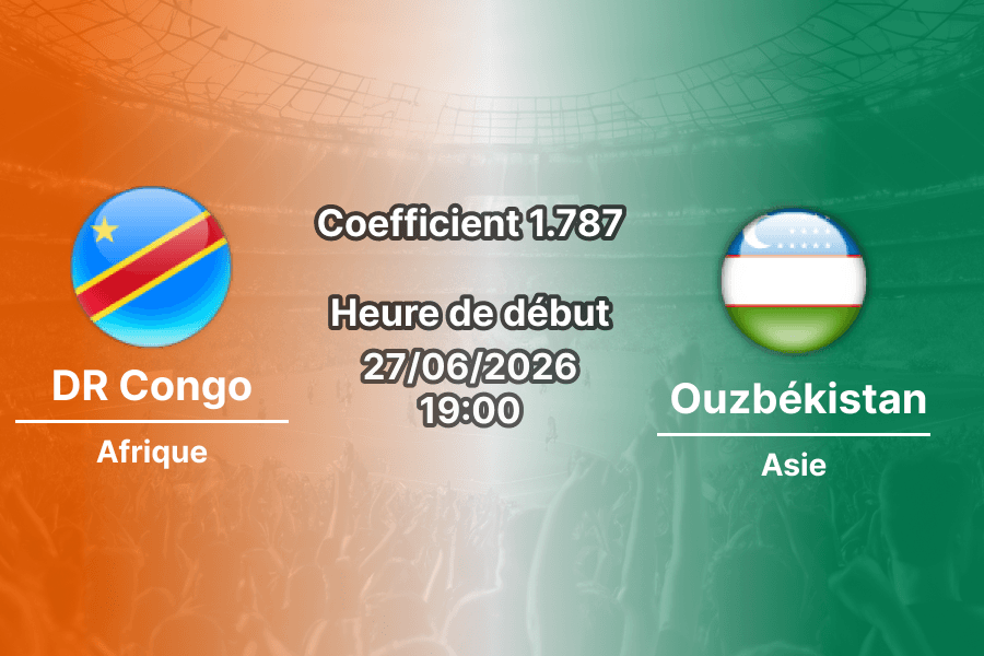 Pronostic DR Congo Ouzbékistan – Mercedes-Benz Stadium Atlanta, Coupe du Monde 2026, groupe K, 27 juin