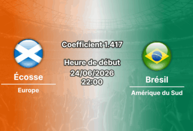 Pronostic Écosse Brésil – Hard Rock Stadium Miami, Coupe du Monde 2026, groupe C, 24 juin