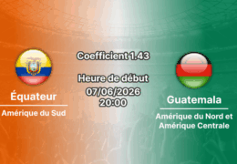 Pronostic Équateur Guatemala – match amical au ScottsMiracle-Gro Field Columbus, 7 juin 2026