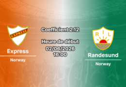 Pronostic Express FK Randesund IL au Fevik Stadion Grimstad, Division 4 norvégienne groupe Agder 2 juin 2026